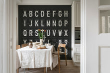 R12391 Departure Alphabet Panorama Mural by Rebel Walls