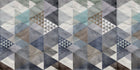 R12521 Quadrangle Blue Panorama Mural by Rebel Walls