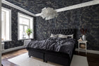 R12571 Flow Dark Blue Panorama Mural by Rebel Walls