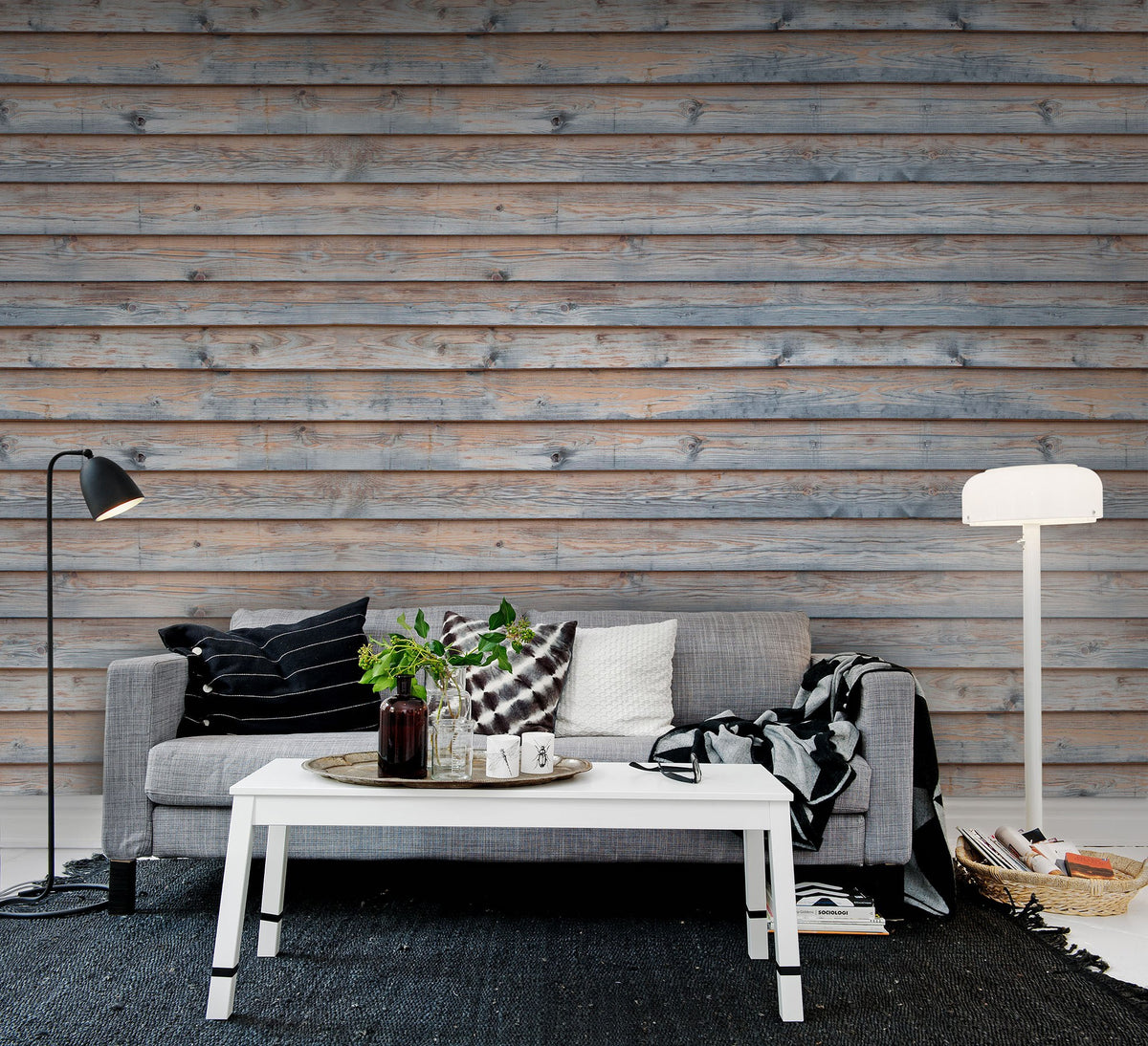 R12581 Horizontal Boards Panorama Mural by Rebel Walls