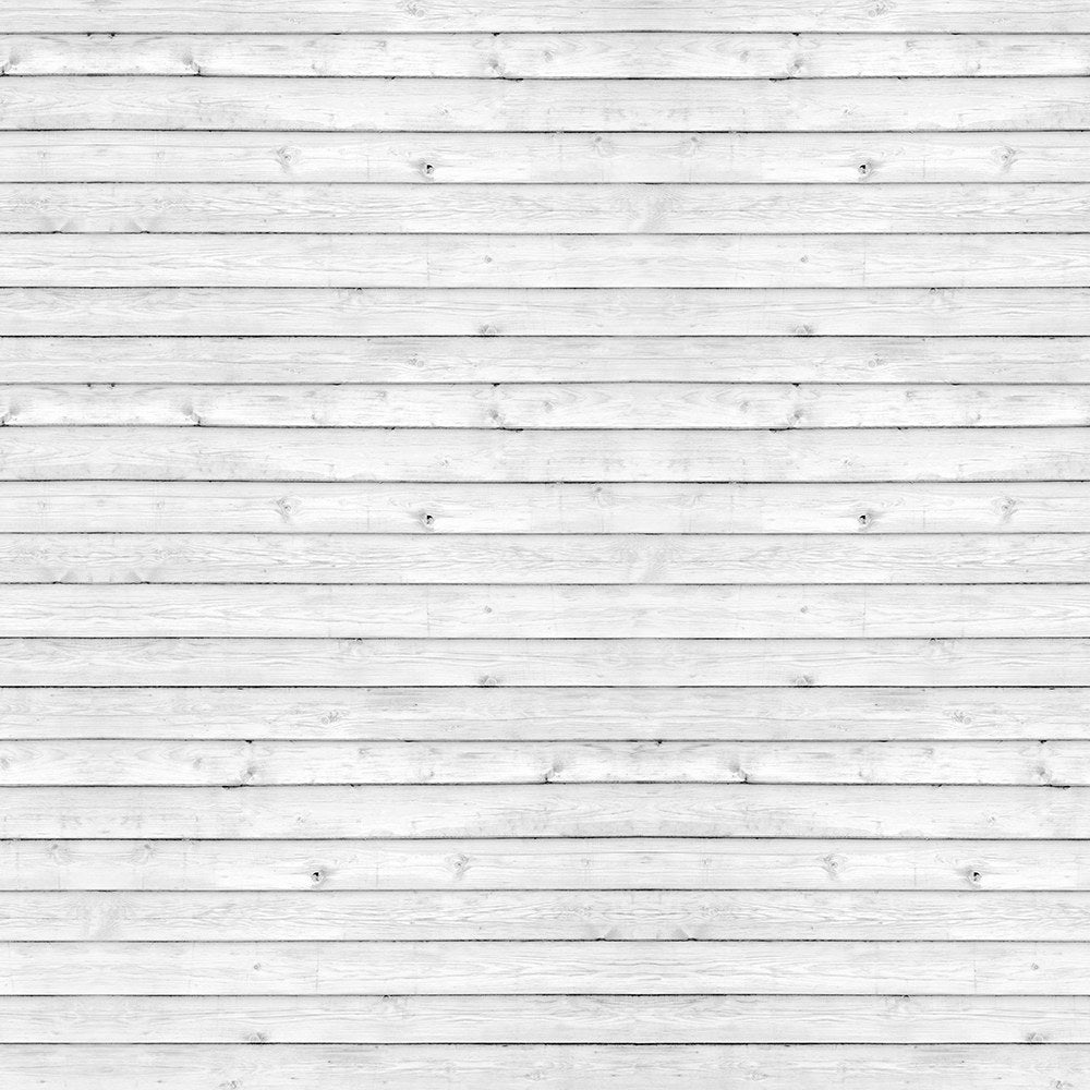 R12582 Horizontal Boards White Panorama Mural by Rebel Walls