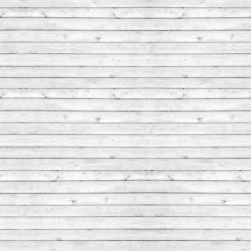 R12582 Horizontal Boards White Panorama Mural by Rebel Walls