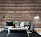 R12583 Horizontal Boards Brown Panorama Mural by Rebel Walls