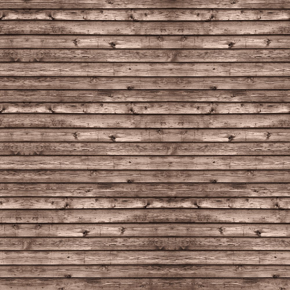 R12583 Horizontal Boards Brown Panorama Mural by Rebel Walls