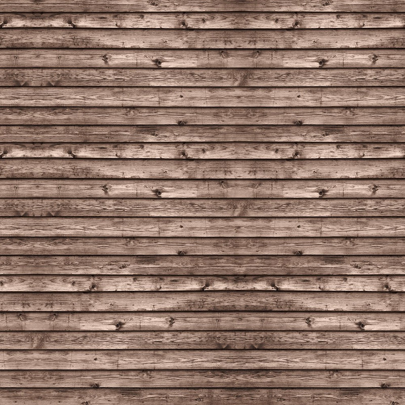 R12583 Horizontal Boards Brown Panorama Mural by Rebel Walls