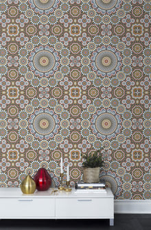 R12591 Geometric Pattern Panorama Mural by Rebel Walls