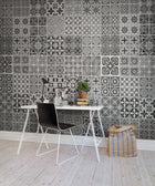 R12721 Marrakech Black Frontage Mural by Rebel Walls