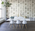 R12731 Architect Vintage Frontage Mural by Rebel Walls