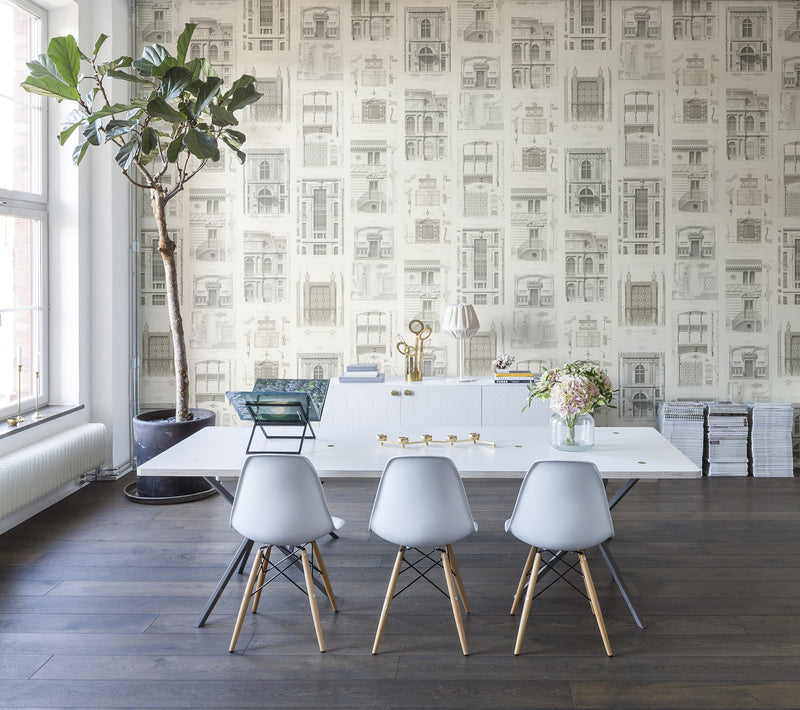R12731 Architect Vintage Frontage Mural by Rebel Walls