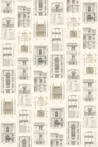 R12731 Architect Vintage Frontage Mural by Rebel Walls