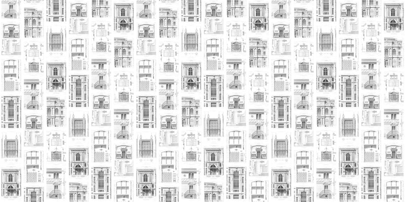 R12732 Architect Frontage Mural by Rebel Walls