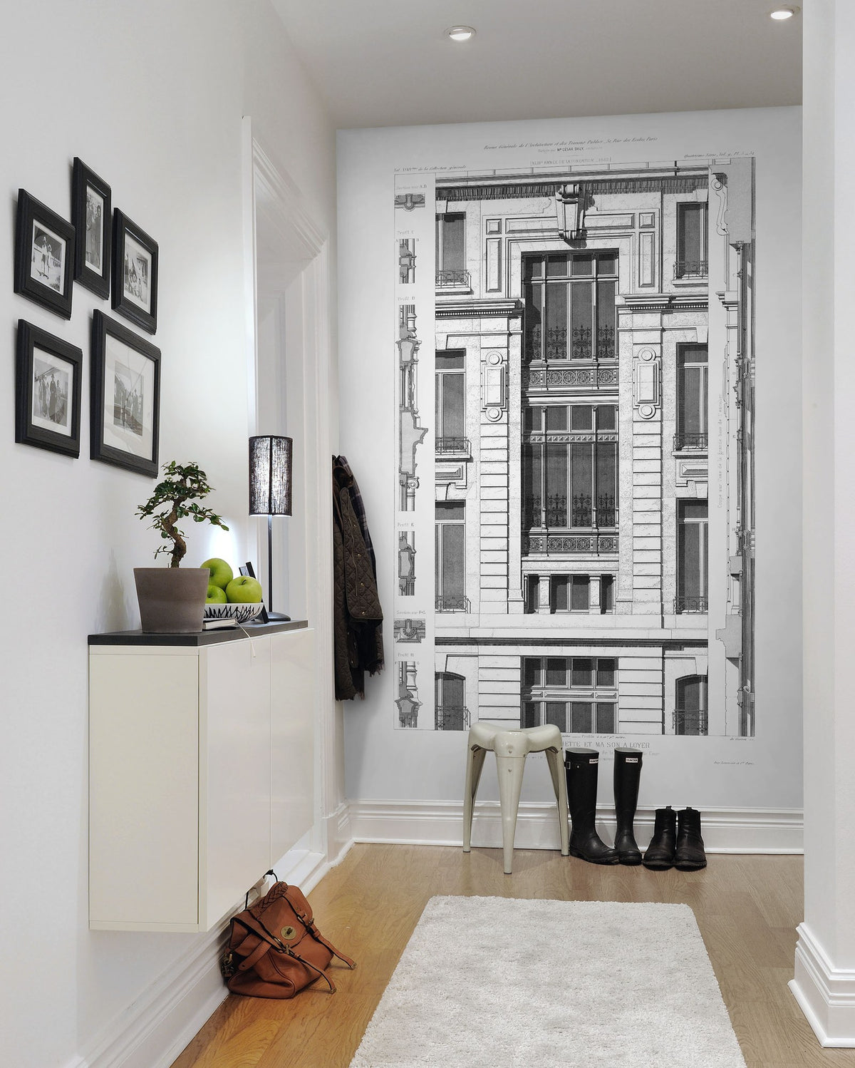 R12752 Hotel Hachette Frontage Mural by Rebel Walls