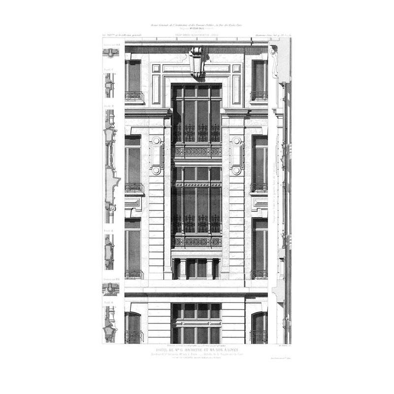 R12752 Hotel Hachette Frontage Mural by Rebel Walls