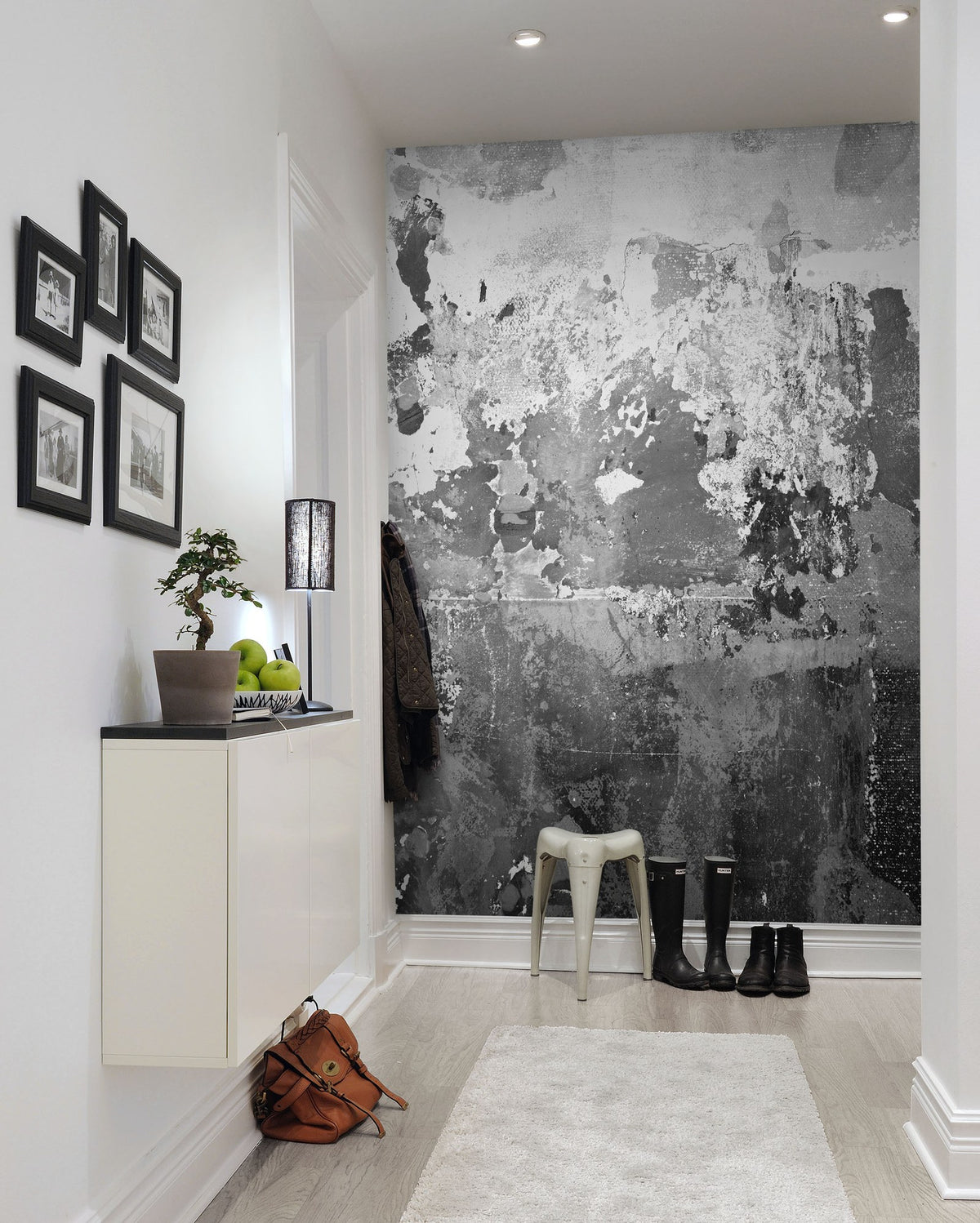 R12771 Charcoal Frontage Mural by Rebel Walls