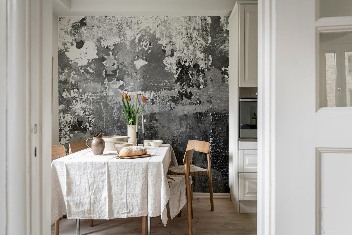 R12771 Charcoal Frontage Mural by Rebel Walls