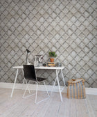 R12781 Concrete Trellis Frontage Mural by Rebel Walls
