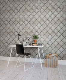R12781 Concrete Trellis Frontage Mural by Rebel Walls