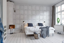 R12882 Panel White Frontage Mural by Rebel Walls