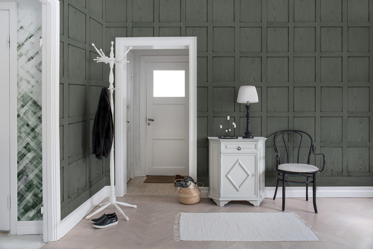 R12884 Panel Cambridge Green Palette Mural by Rebel Walls