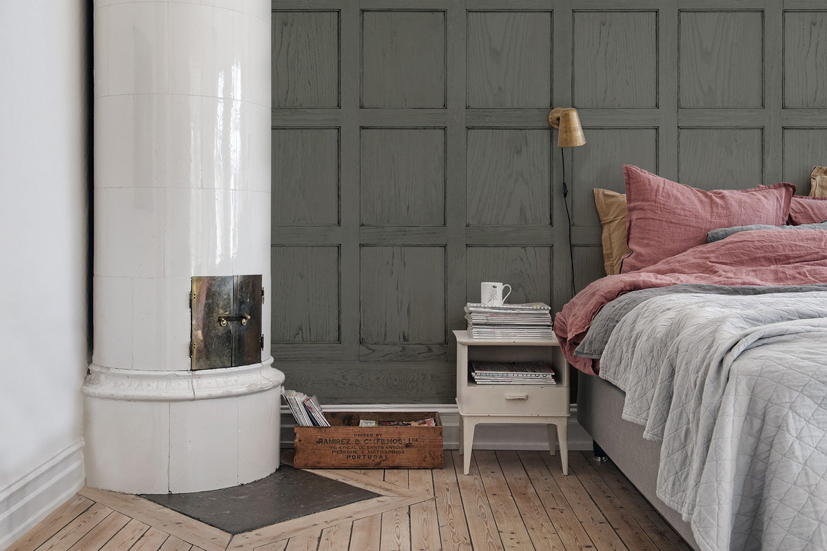 R12884 Panel Cambridge Green Palette Mural by Rebel Walls