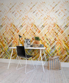 R12891 Dream Weaver Yellow Frontage Mural by Rebel Walls