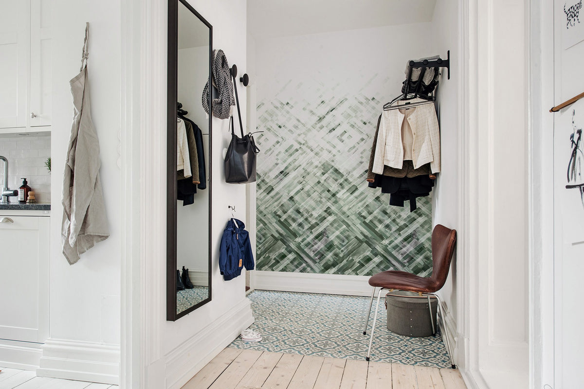 R12894 Dream Weaver Verde Palette Mural by Rebel Walls