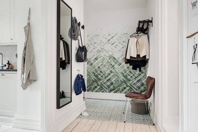R12894 Dream Weaver Verde Palette Mural by Rebel Walls