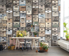 R12902 Industriel Urban Farm L.A. Vintage Frontage Mural by Rebel Walls