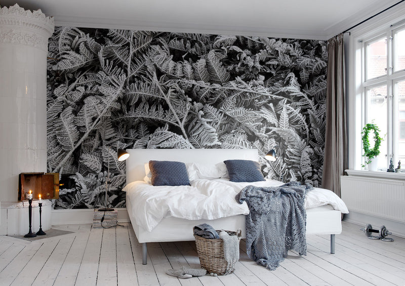 R12941 Frost Leaf Greenhouse Mural by Rebel Walls