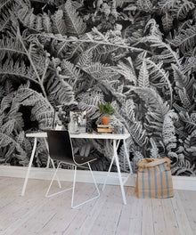 R12941 Frost Leaf Greenhouse Mural by Rebel Walls