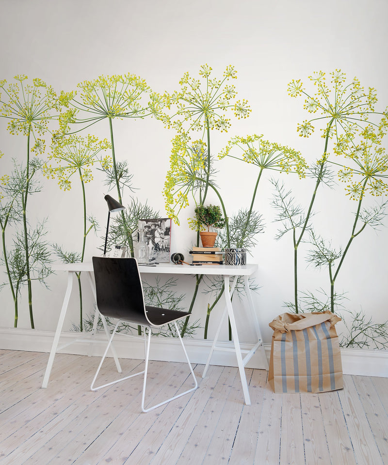 R12951 Crown Of Dill Greenhouse Mural by Rebel Walls