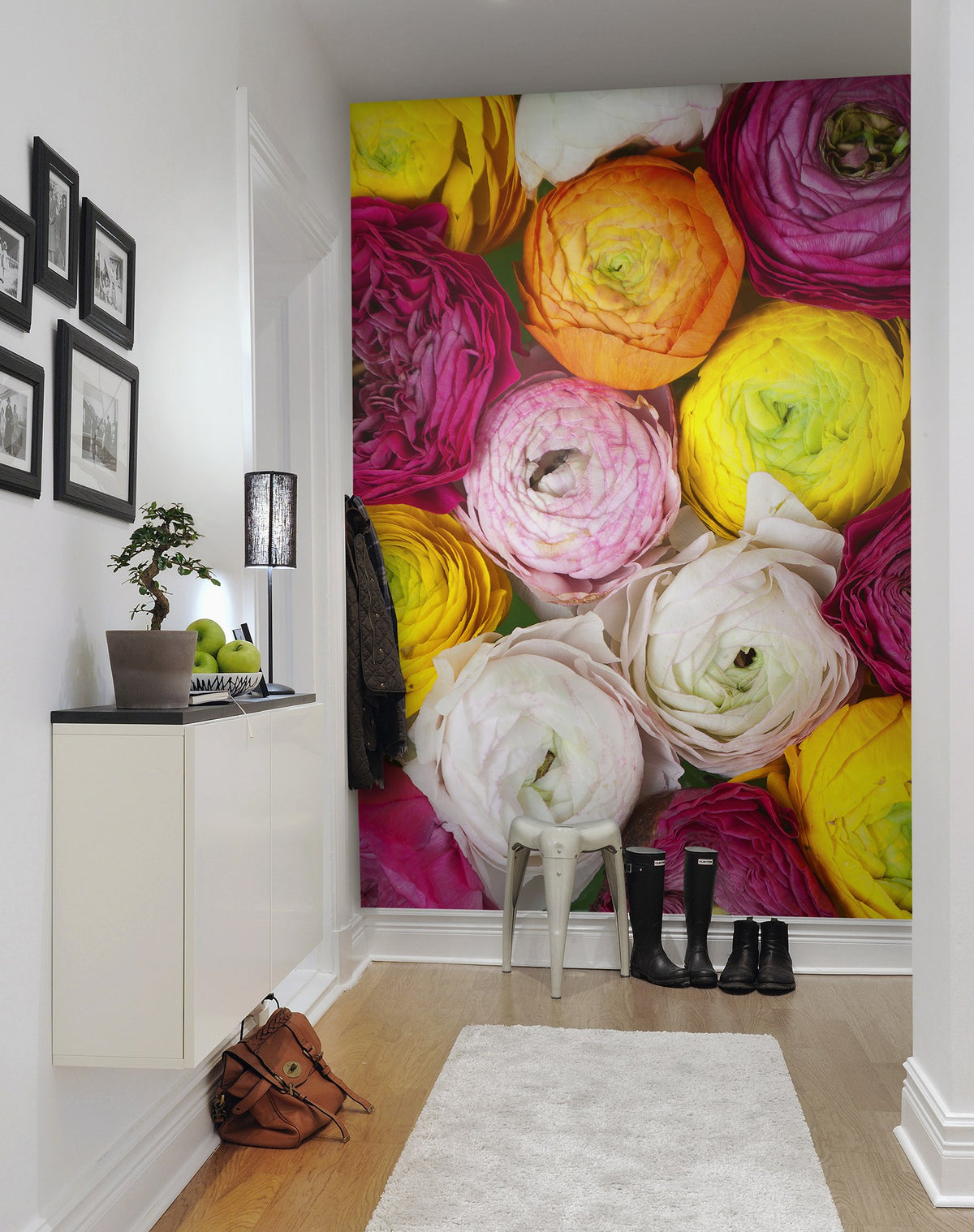 R13011 Ranunculus Greenhouse Mural by Rebel Walls