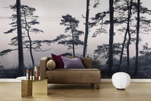 R13021 Old Pine Trees Greenhouse Mural by Rebel Walls