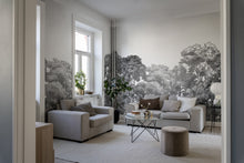 R13053 Bellewood Black Toile Greenhouse Mural by Rebel Walls