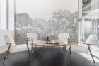 R13054 Bellewood Gray Toile Greenhouse Mural by Rebel Walls