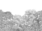 R13054 Bellewood Gray Toile Greenhouse Mural by Rebel Walls