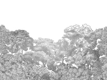 R13054 Bellewood Gray Toile Greenhouse Mural by Rebel Walls