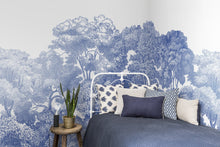 R13055 Bellewood Porcelain Toile Greenhouse Mural by Rebel Walls
