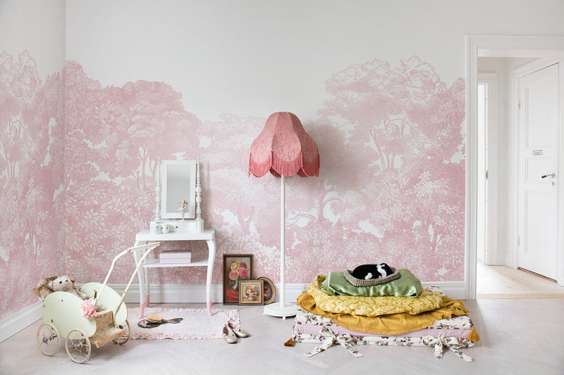 R13057 Bellewood Pink Dusty Pink Mural by Rebel Walls