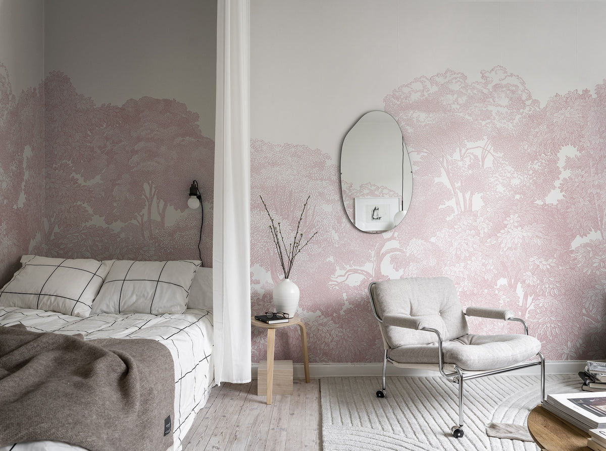 R13057 Bellewood Pink Dusty Pink Mural by Rebel Walls