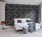 R13061 La Vie En Tulipe Black Greenhouse Mural by Rebel Walls
