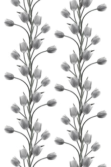 R13062 La Vie En Tulipe White Greenhouse Mural by Rebel Walls