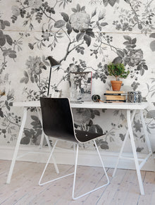 R13072 Rosegarden Black Greenhouse Mural by Rebel Walls