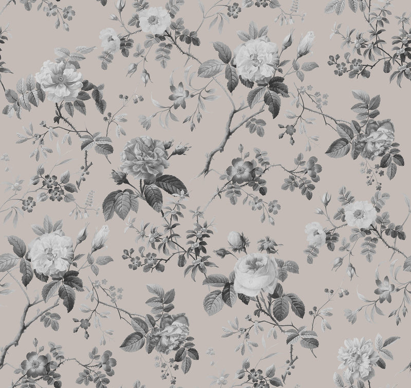 R13075 Thorn Rose Early Rise Bouquet Mural by Rebel Walls