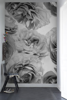 R13092 Summer Wind Black and White Greenhouse Mural by Rebel Walls