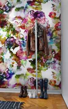 R13121 Lily Pond Rainbow Greenhouse Mural by Rebel Walls