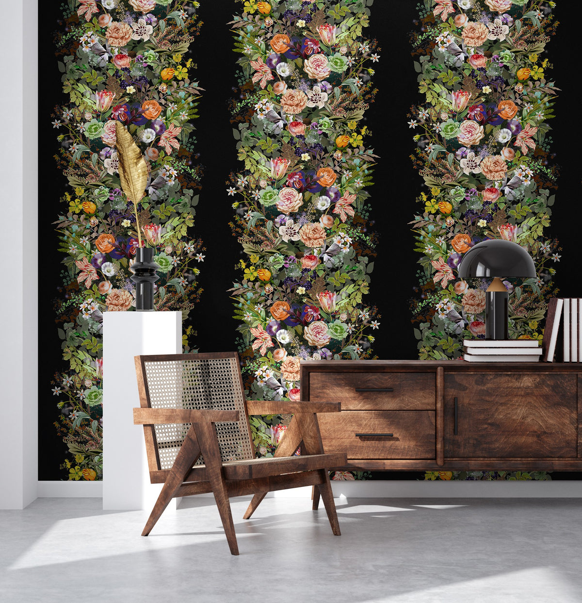 R13131 Flowerbed Greenhouse Mural by Rebel Walls