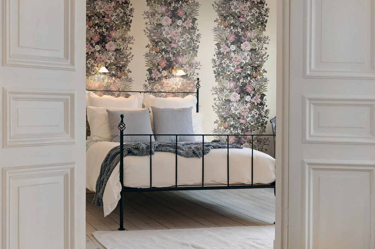 R13132 Flowerbed Vintage Greenhouse Mural by Rebel Walls