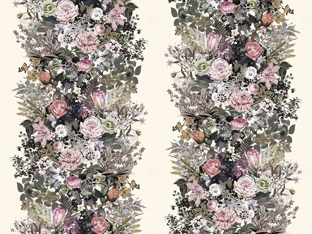 R13132 Flowerbed Vintage Greenhouse Mural by Rebel Walls