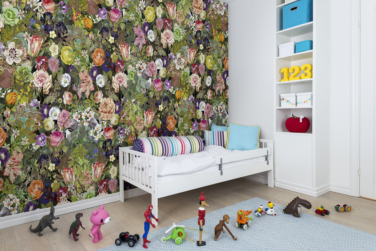R13142 Meadow Color Greenhouse Mural by Rebel Walls